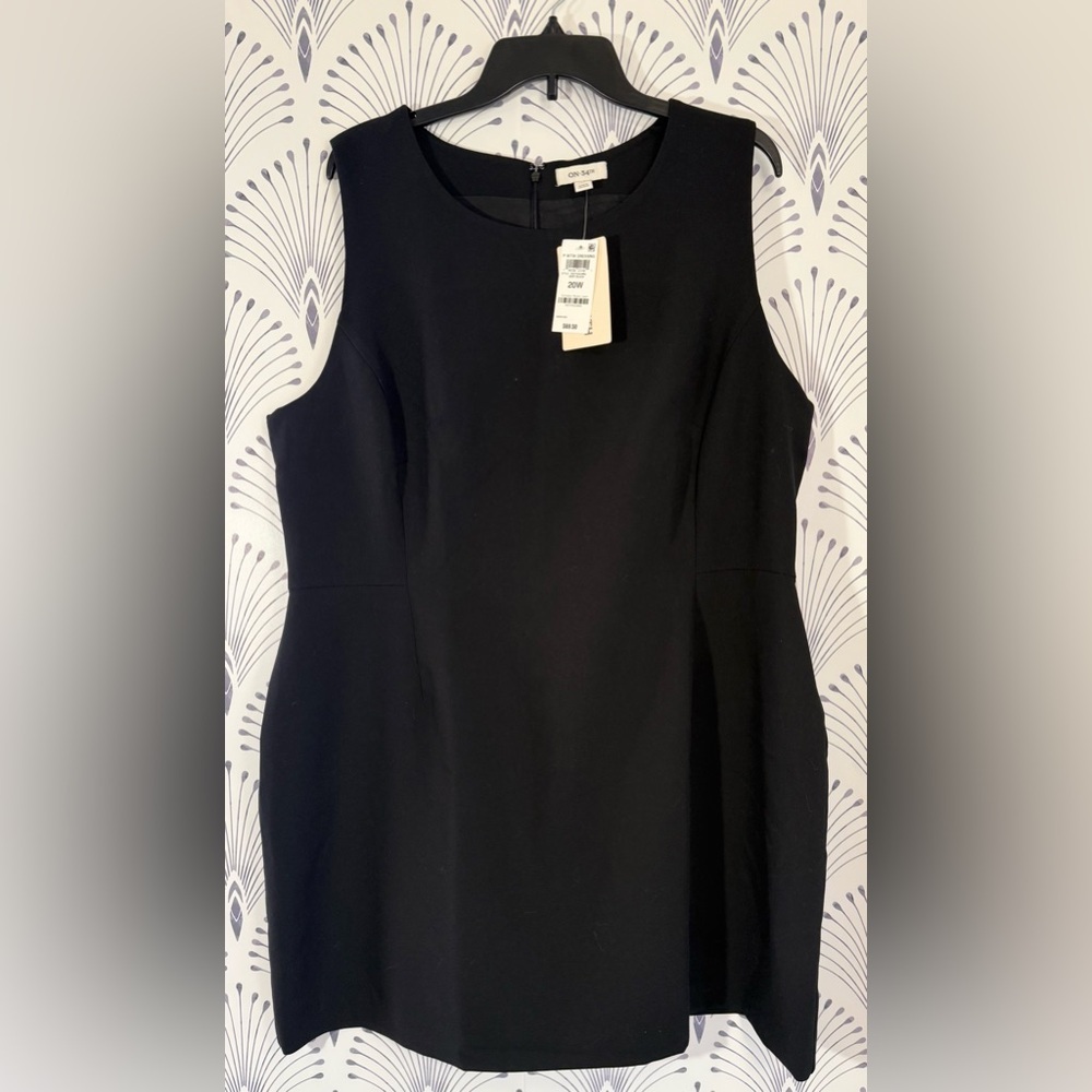 Classic Black Dress 20W NWT On34th